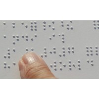 Печать шрифта Брайля  на бумаге А4 тиснение