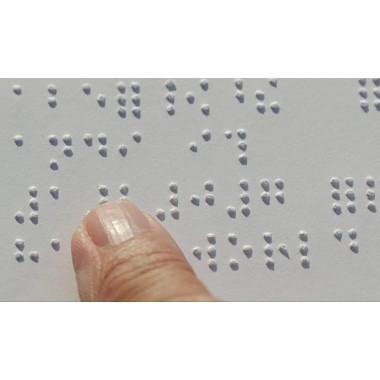 Печать шрифта Брайля  на бумаге А4 тиснение