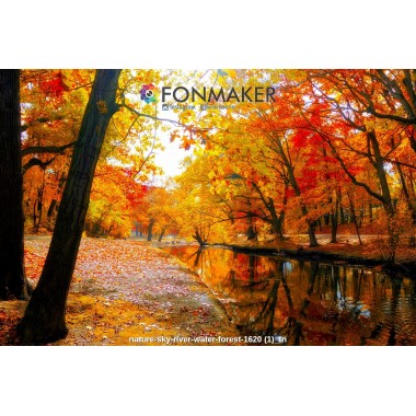 Фотофон Все Краски Осени для фотосъемки FONMAKER