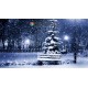 Фотофон Зимний Парк для фотосъемки FONMAKER — НОВОГОДНИЙ 017