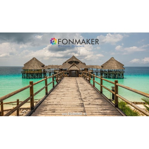 Фотофон Хижина на берегу для фотосъемки FONMAKER