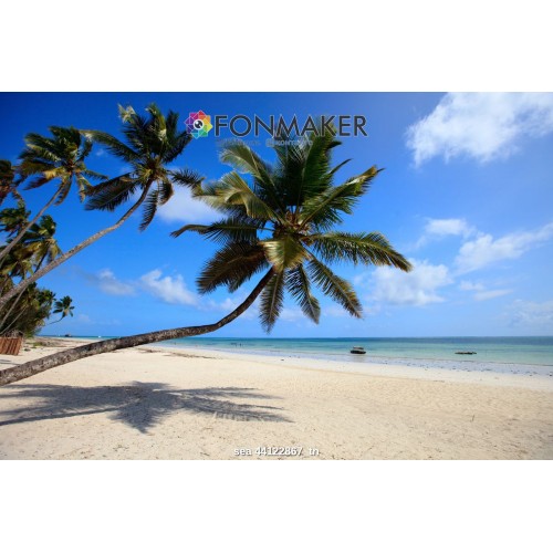 Фотофон Песчаный пляж на острове для фотосъемки FONMAKER
