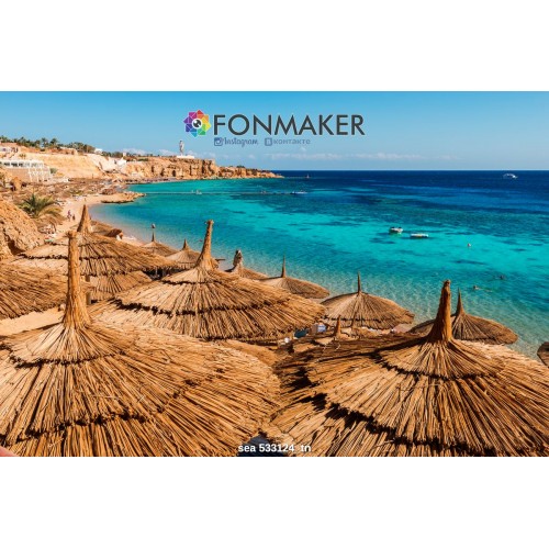 Фотофон Райский островок для фотосъемки FONMAKER