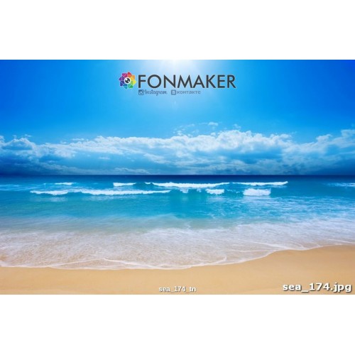 Фотофон Кубинские острова для фотосъемки FONMAKER