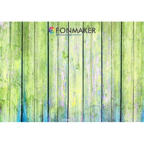 Фотофон Салатовая древесная текстура для фотосъемки FONMAKER