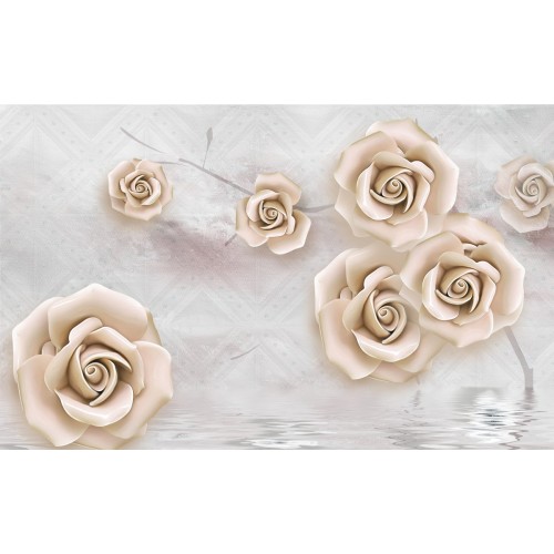 Фарфоровые розы / кремовые розы