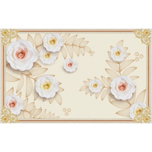 Зефирные цветы в кремовых тонах