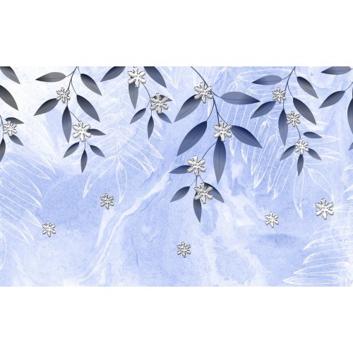 Ивовые ветви с серебрянными цветками