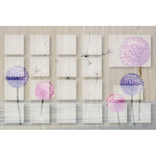 Фреска Силуэты в лиловом lV