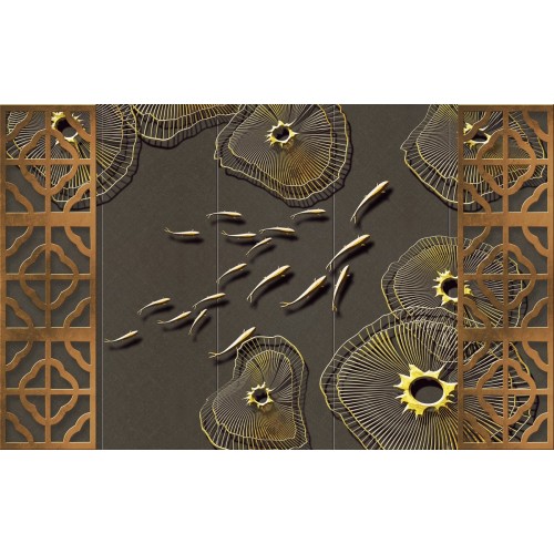 Осенний пруд в солнечных лучах