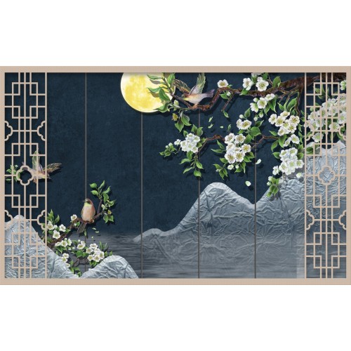 Сакура в лунном очаровании