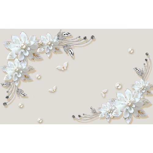 Фреска Свадебная вуаль цветов