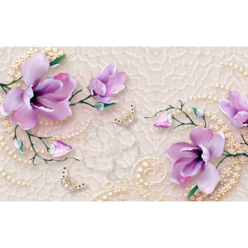 Розовая магнолия в кремовых тонах