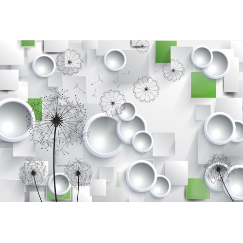 Фреска Цветочная мелодия в сферах