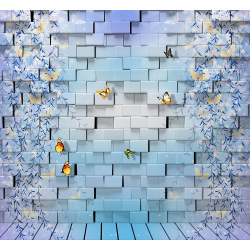 Фреска Цветочные водопаны в графике