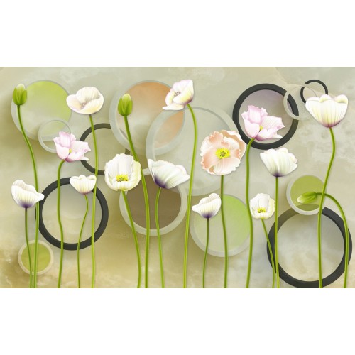 Фреска Цветочное прикосновение природы