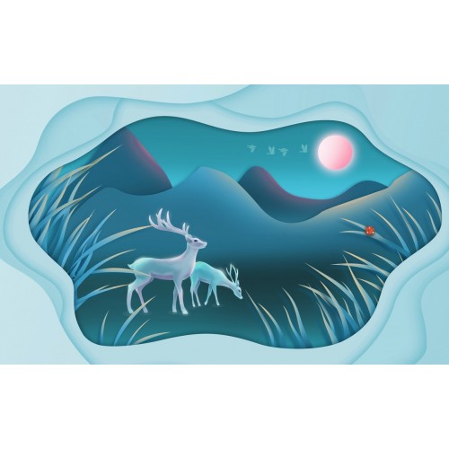 Фреска Лесные тайны полуночи