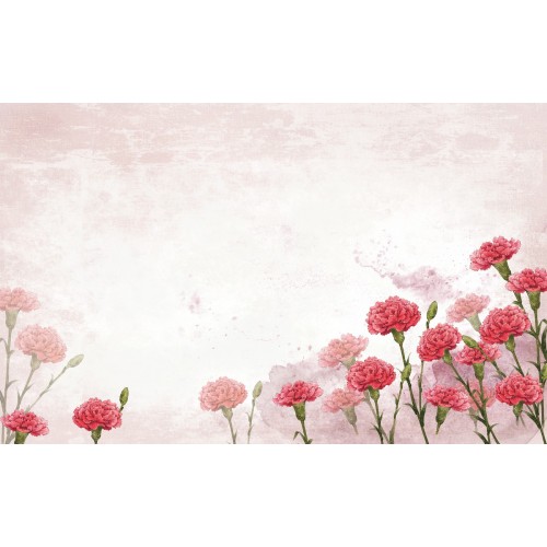 Фреска  Гвоздики в розовой дымке