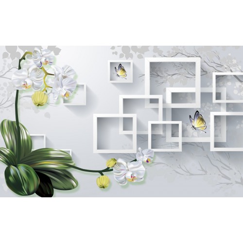 Снежные орхидеи 3D