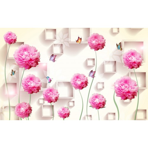 Элегантные розовые пионы