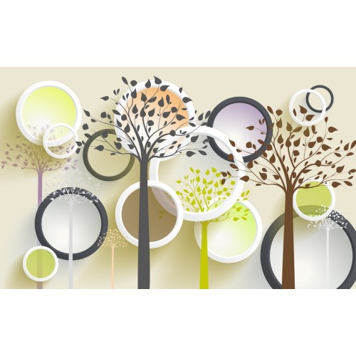 Фреска Солнечные блики в лесу