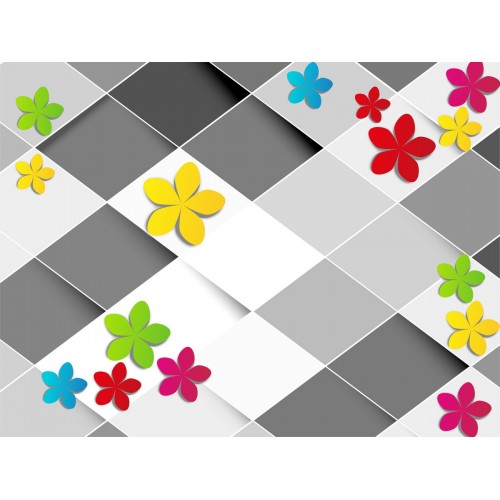 Цветочное оригами в графике