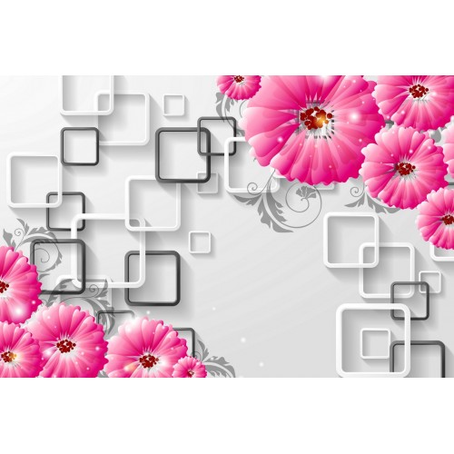 Фреска Цветы в драгоценной пыли