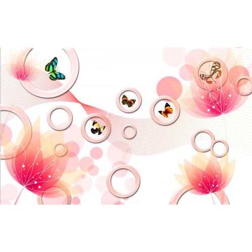 Фреска Брилиантовые нити в цветах