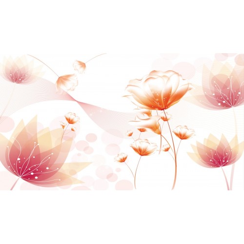 Фреска Вуаль розовых тюльпанов