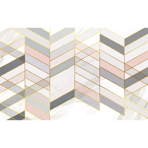 Фреска Скандинавское серебро с розовым