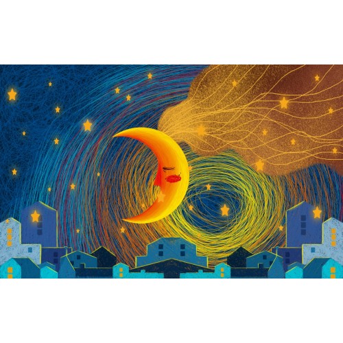 Фреска Золотой месяц