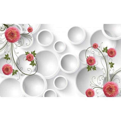 Фреска Лютики в графике