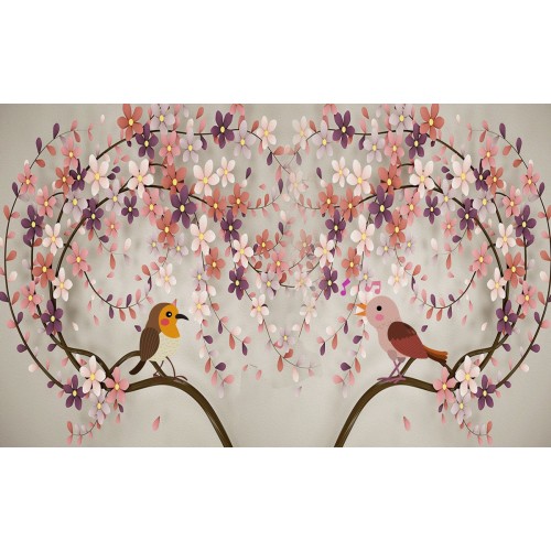 Фреска Весеннее дерево