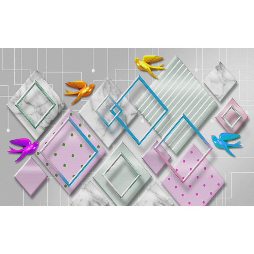 Фреска Игривые ромбы