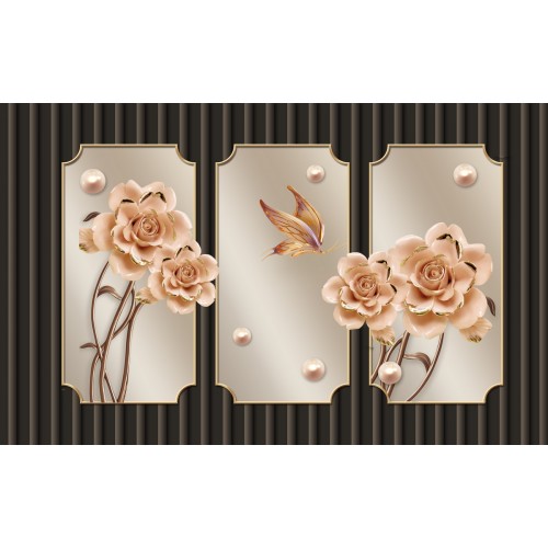 Карамельные розы в платине