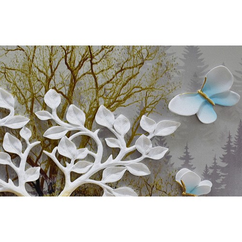 Фреска Фарфоровая бабочка в лесу