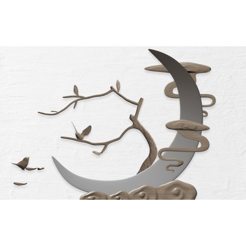 Платиновый месяц в тумане