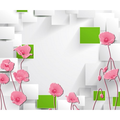 Волшебные розовые маки