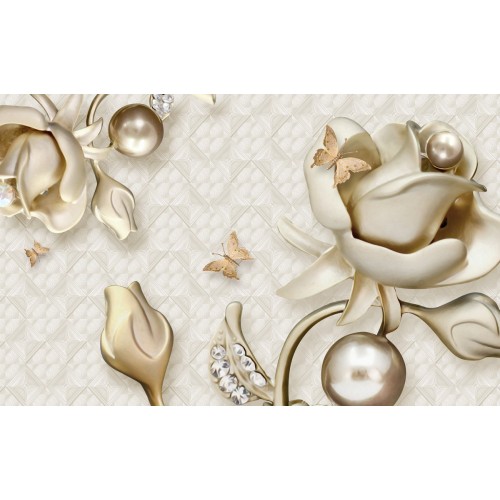 Фреска Розы в желтой платине