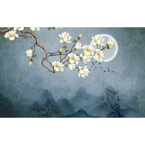 Фреска Магнолия в полуночной тишине