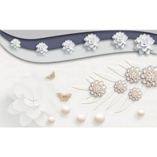 Фреска Парад жемчужных цветов