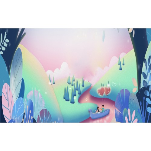 Фреска Розовая река