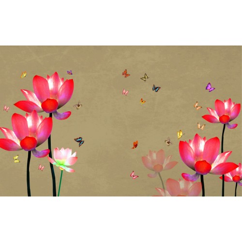 Красные лотосы