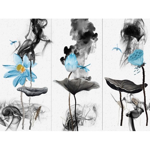 Фреска Чернильные танцы цветов