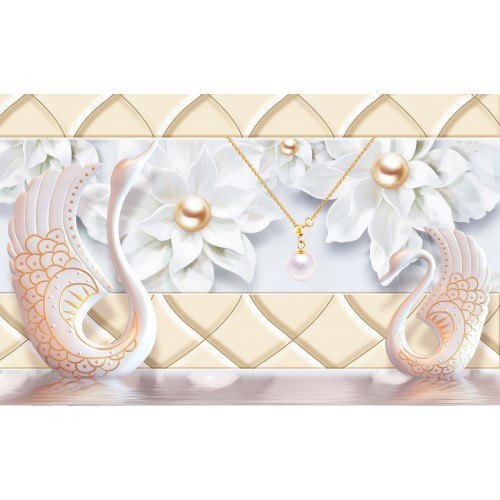 Фреска Жемчужные лебеди