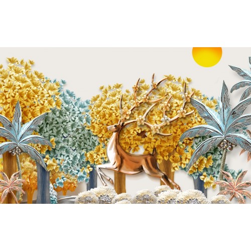 Фреска Золотая антелопа