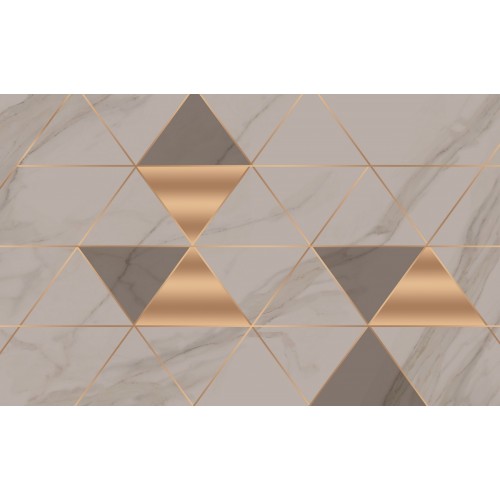 Фреска Магические золотые ромбы