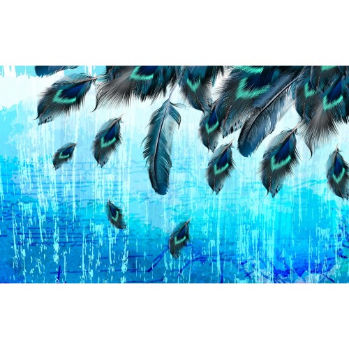 Фреска Роскошь павлин