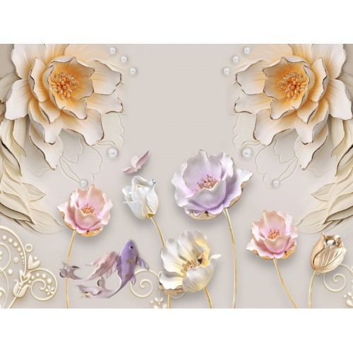 Фреска Рыбки в пруду