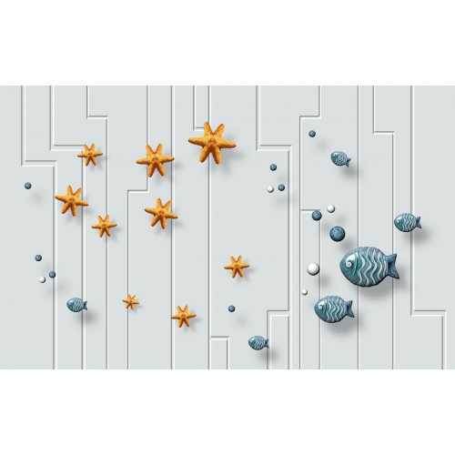 Морские жители в графике